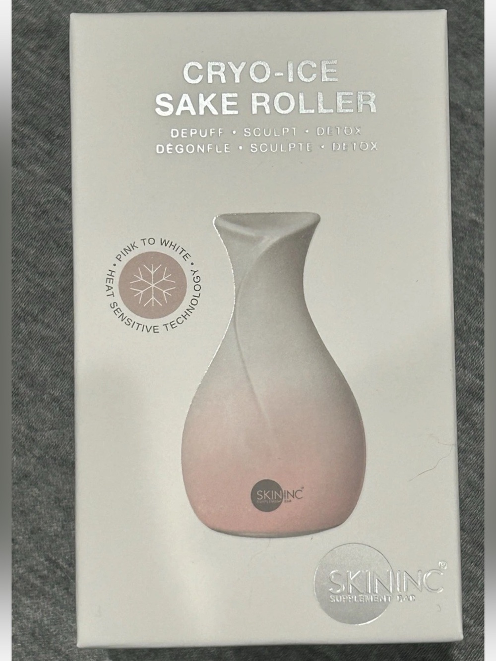 Skin Inc Cryo-Ice Sake Roller Depuff Sculpt Detox New Sealed Box
